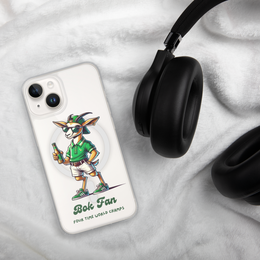 Springbok Fan MagSafe® clear case for iPhone®