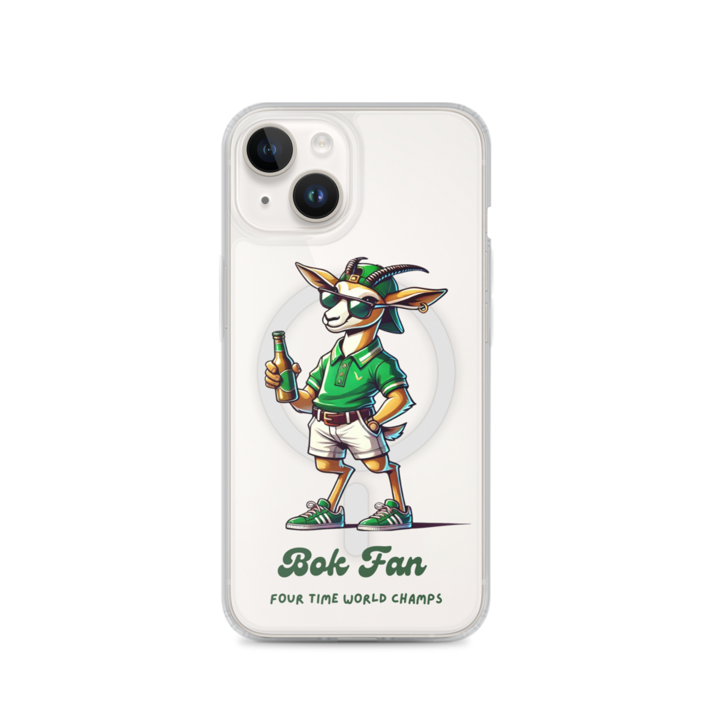 Springbok Fan MagSafe® clear case for iPhone®