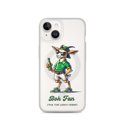 Springbok Fan MagSafe® clear case for iPhone®