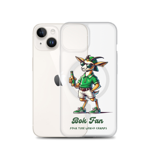 Springbok Fan MagSafe® clear case for iPhone®