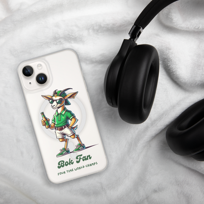 Springbok Fan MagSafe® clear case for iPhone®