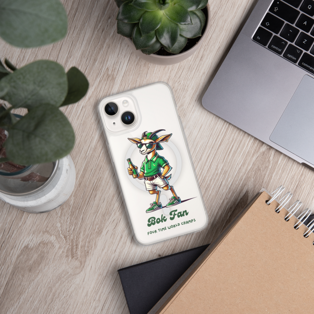 Springbok Fan MagSafe® clear case for iPhone®