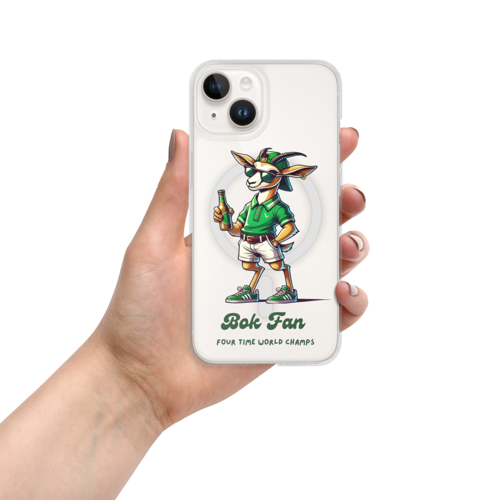Springbok Fan MagSafe® clear case for iPhone®