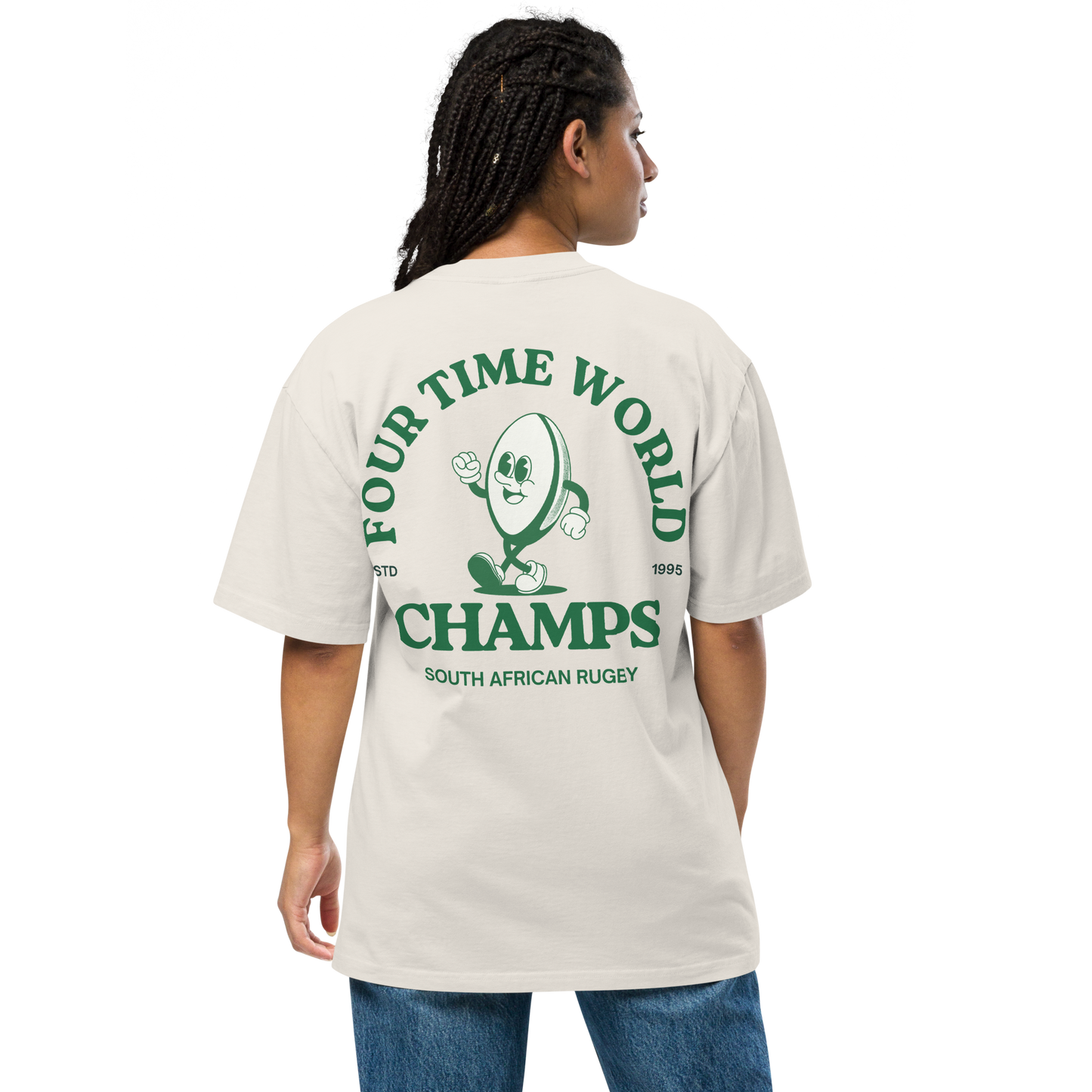Four Times Champs Oversized Tee