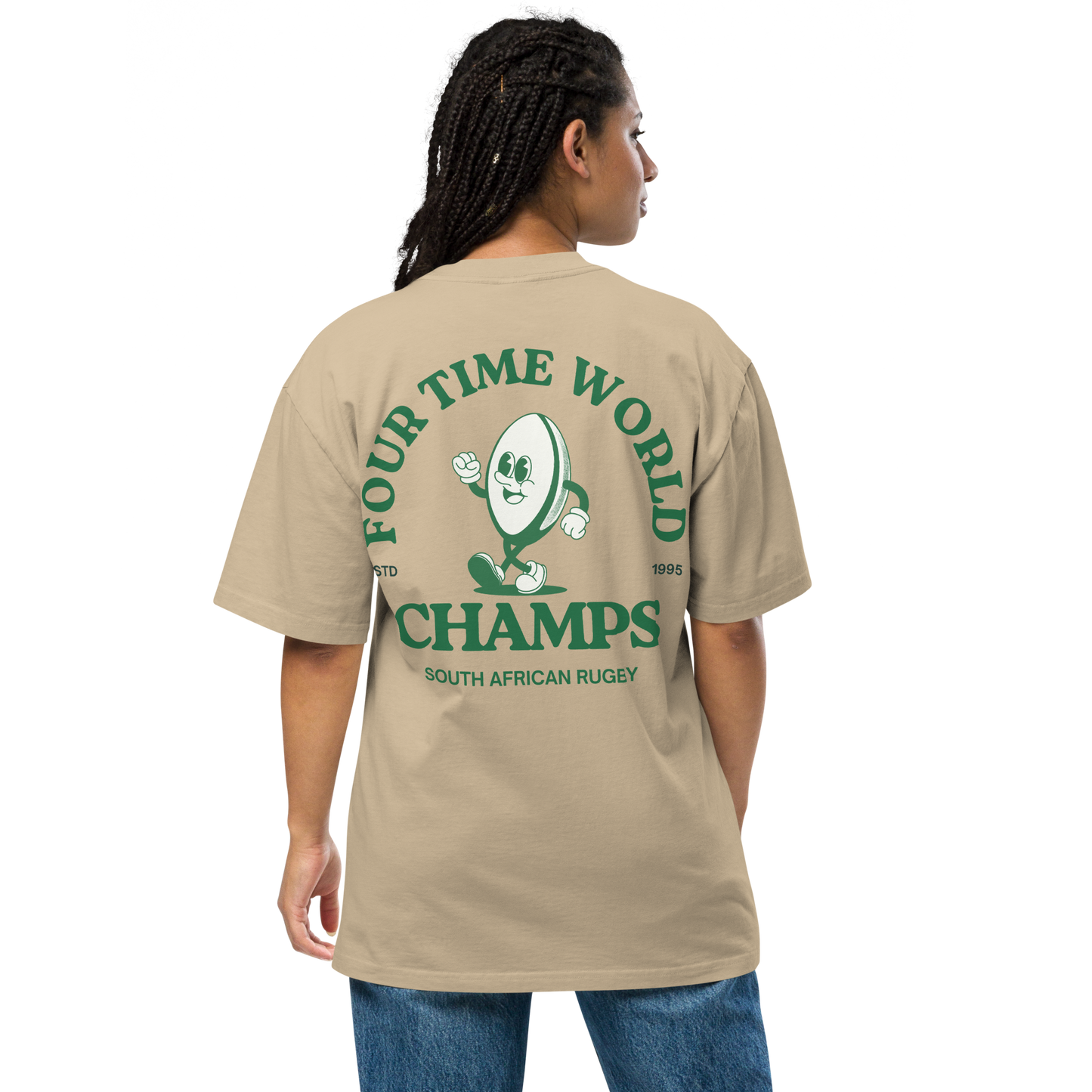 Four Times Champs Oversized Tee